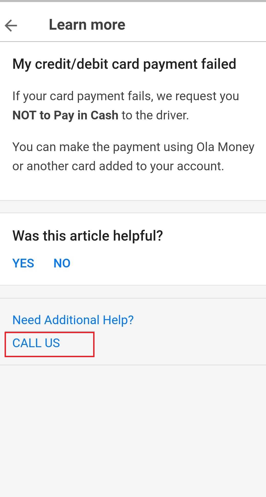 Ola Customer Care Helpline Number All Support