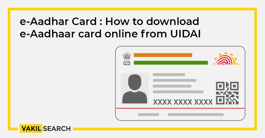 eAadhar Card How to download eAadhaar card online from UIDAI