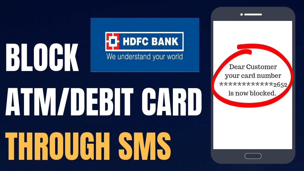 How to Block an HDFC Debit Card