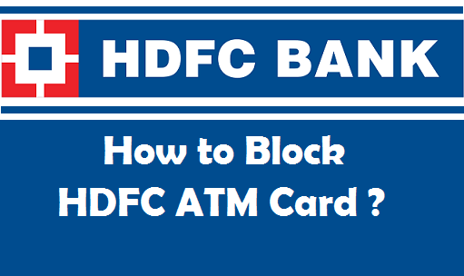 how to Hdfc bank atm block
