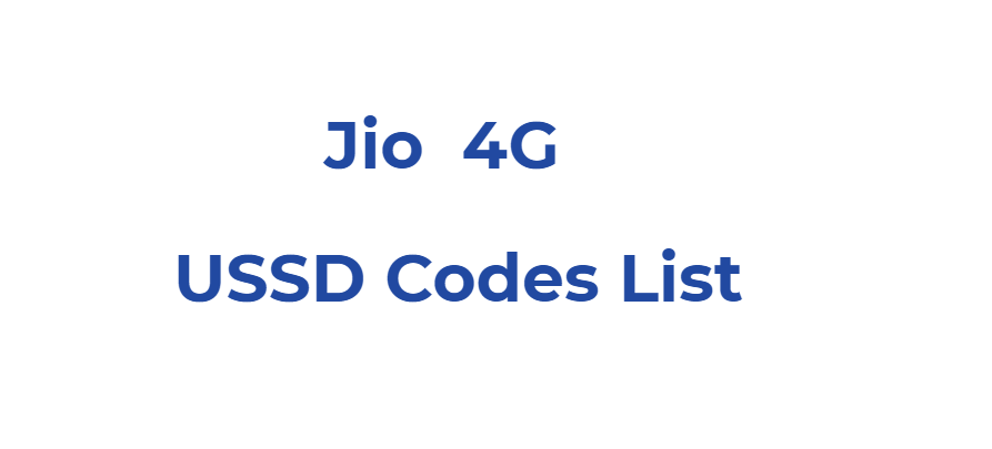 All Jio Ussd codes (1)