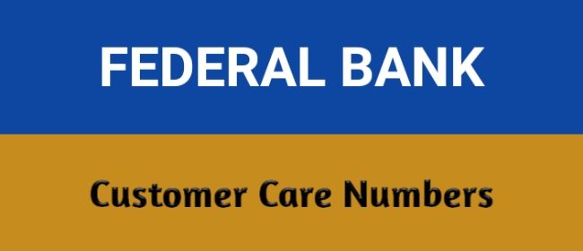 Federal Bank Customer Care Number