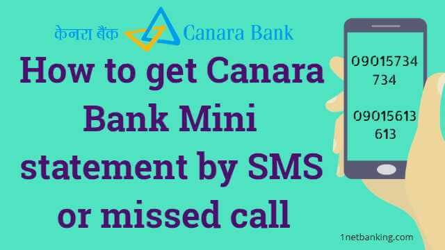 How To Check Canara Bank Mini Statement (1)